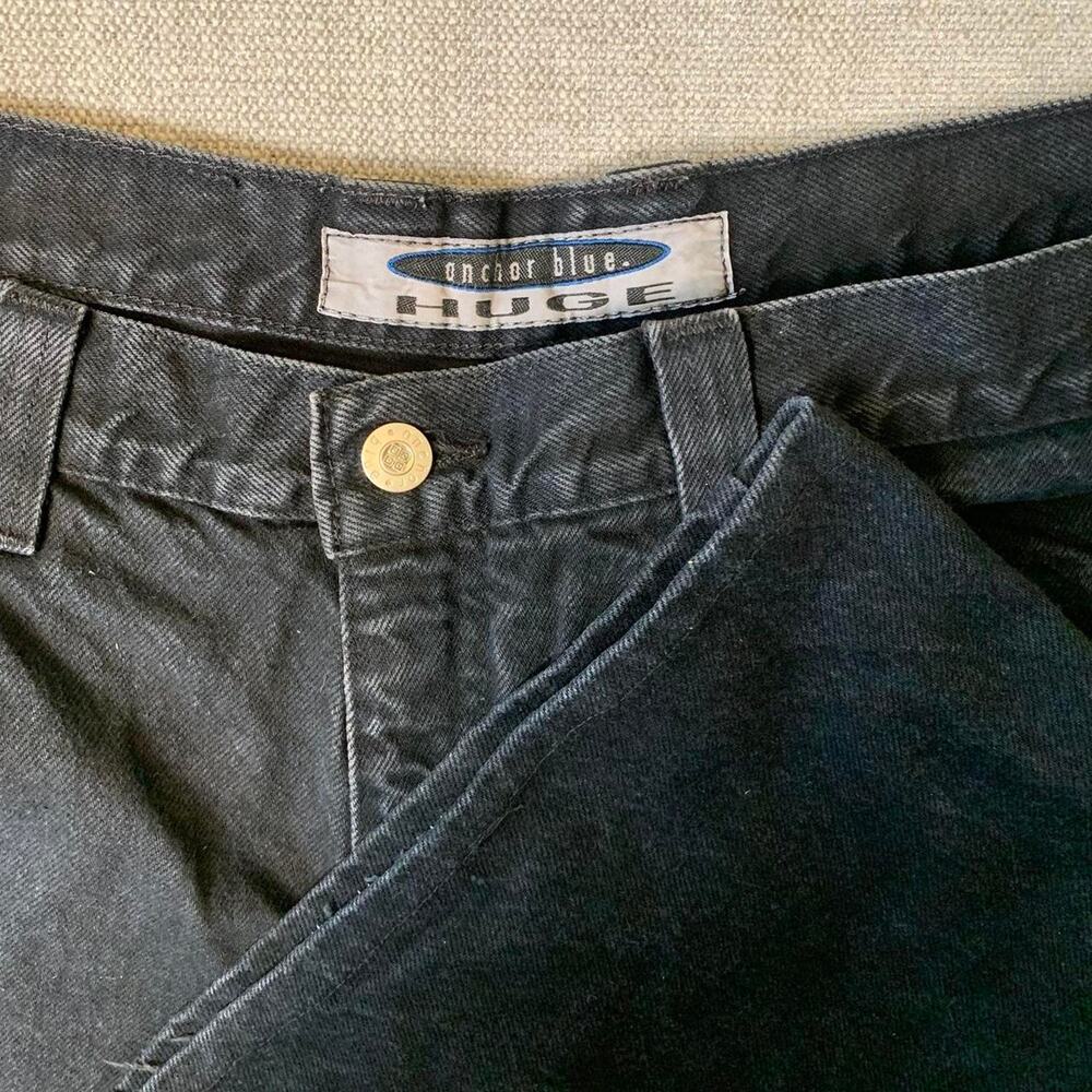 Y2K 90s Anchor Blue Huge Jorts